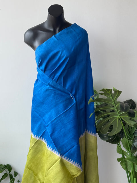 slightly Fadded Bhisnupuri silk saree