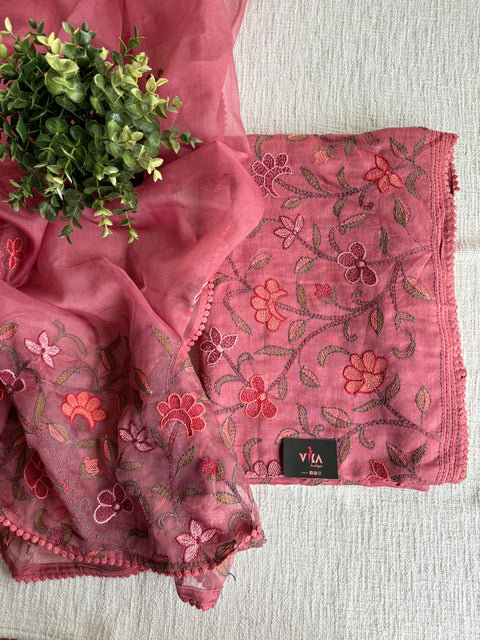 Embroidery Russian silk salwar suit material