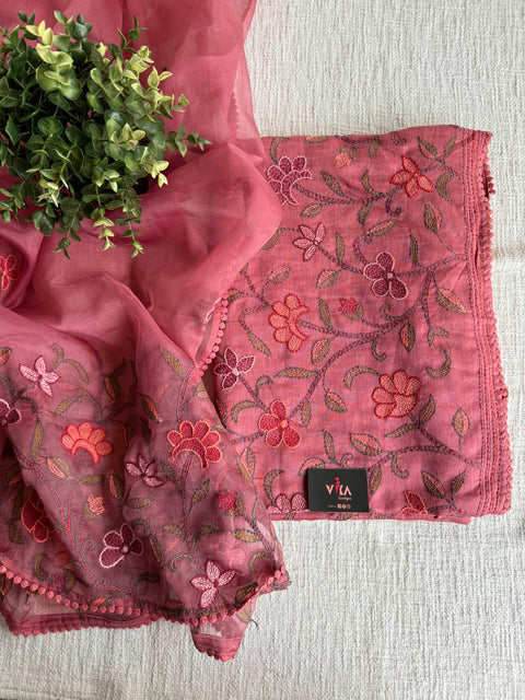Embroidery Russian silk salwar suit material