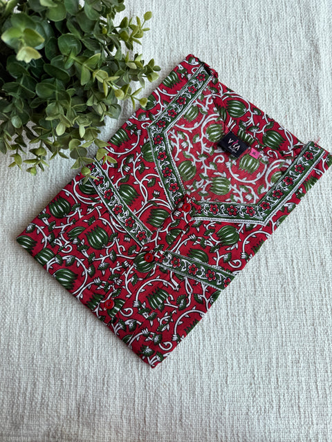 XL size printed cotton nighty