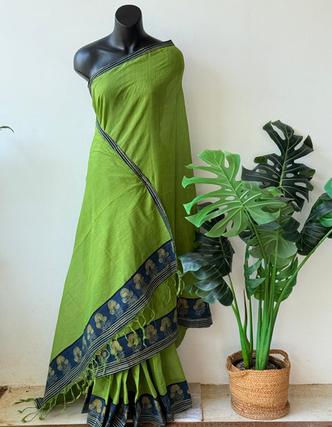 Patch work Mangalgiri Cotton Saree