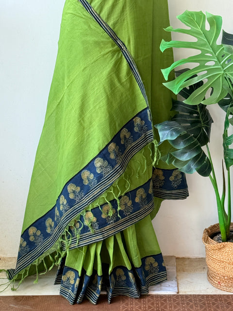 Patch work Mangalgiri Cotton Saree