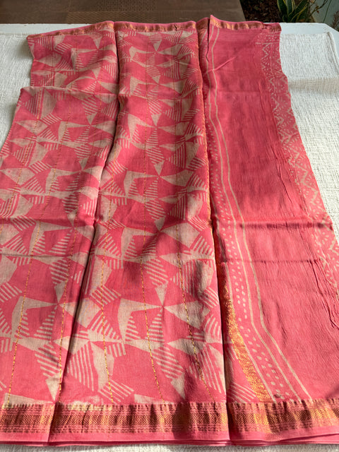 Maheswari border chanderi saree