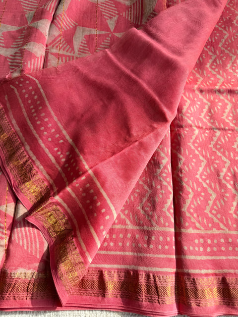 Maheswari border chanderi saree