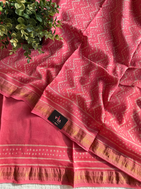 Maheswari border chanderi saree