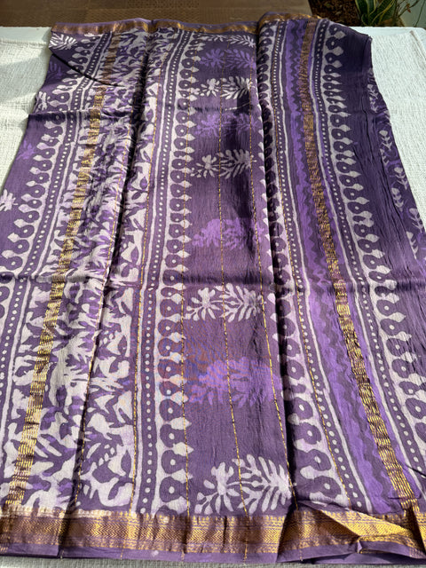 Maheswari border chanderi saree