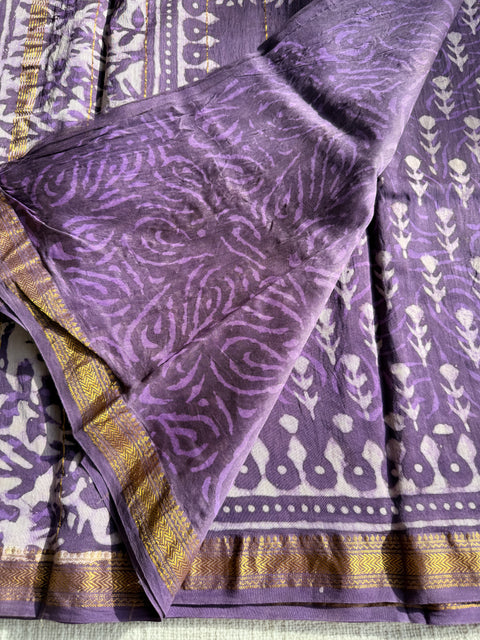Maheswari border chanderi saree