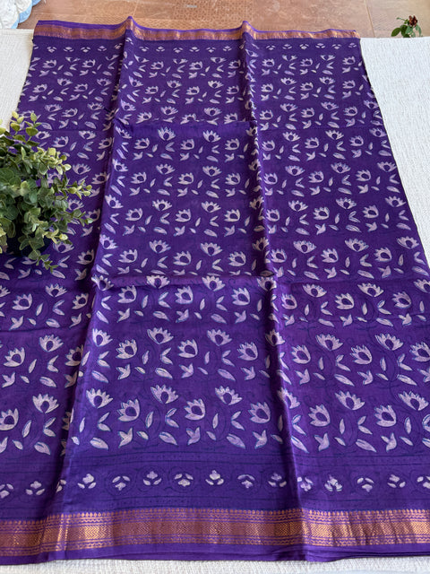 Maheswari border chanderi saree