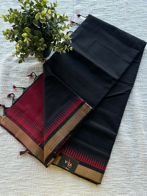 Thalampoo border Cotton Saree