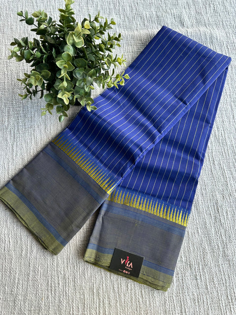 Striped handloom Cotton Saree