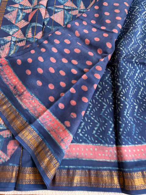 Maheswari border chanderi saree