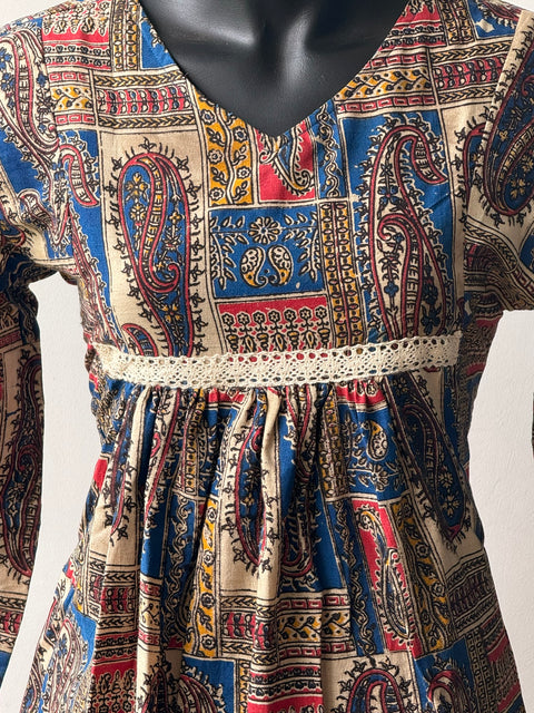 L size printed A line kurti