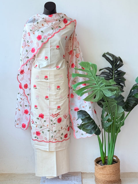 Embroidery cotton salwar material