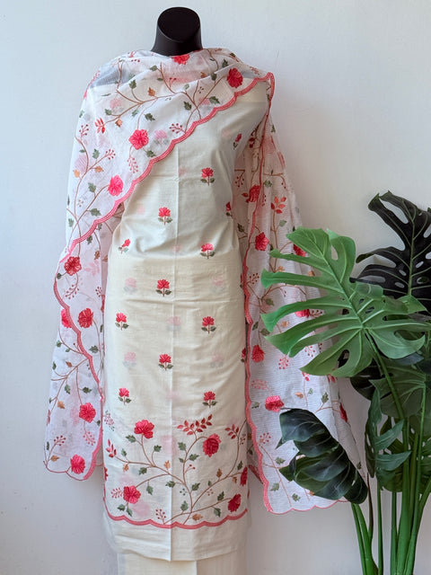 Embroidery cotton salwar material