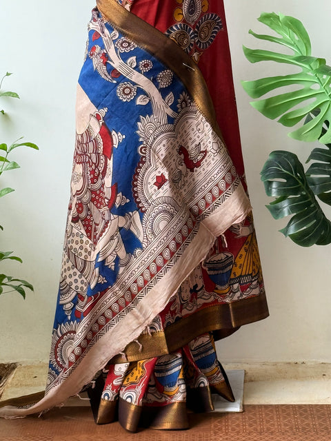 Kalamkari chennuri silk Saree