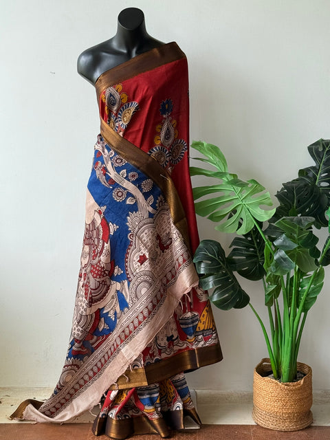 Kalamkari chennuri silk Saree