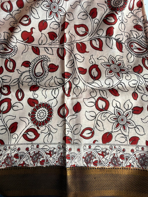 Kalamkari chennuri silk Saree
