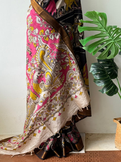 Kalamkari chennuri silk Saree