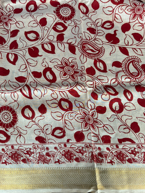 Kalamkari chennuri silk Saree