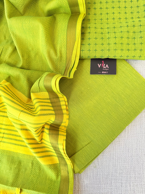 Handloom cotton salwar suit material