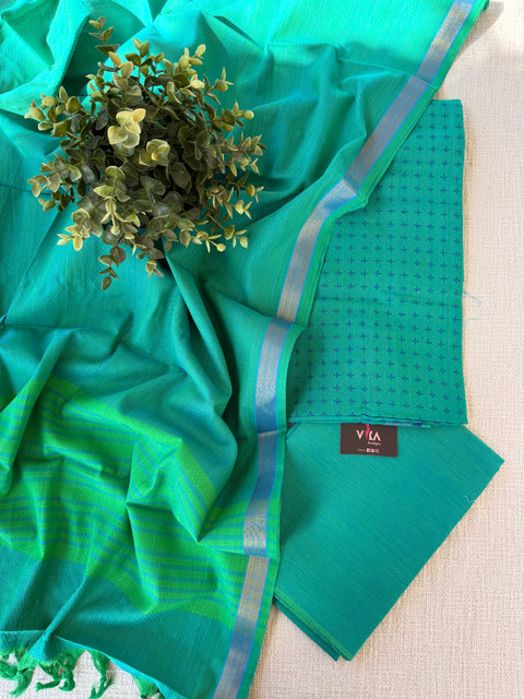 Handloom cotton salwar suit material