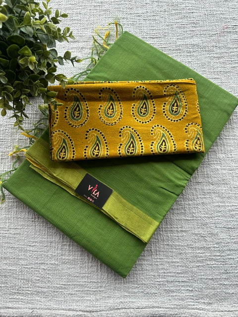 Mangalgiri Cotton Saree with blouse