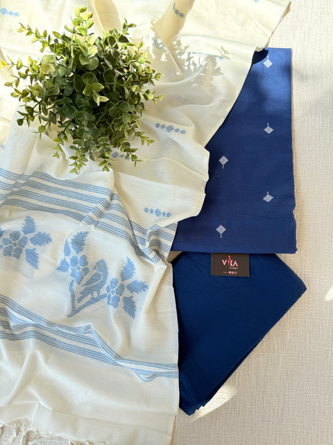 Handloom cotton salwar suit material