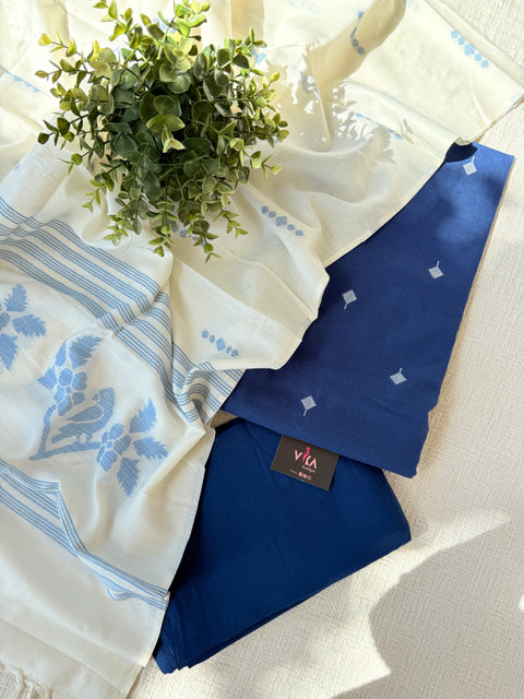 Handloom cotton salwar suit material