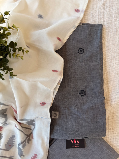 Handloom cotton salwar suit material