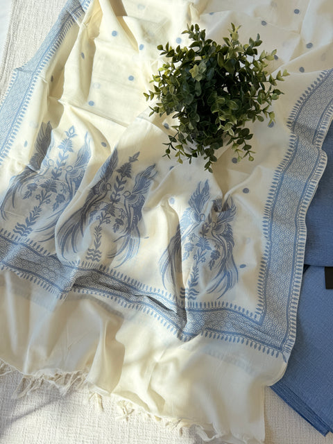 Handloom cotton salwar suit material