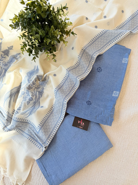 Handloom cotton salwar suit material