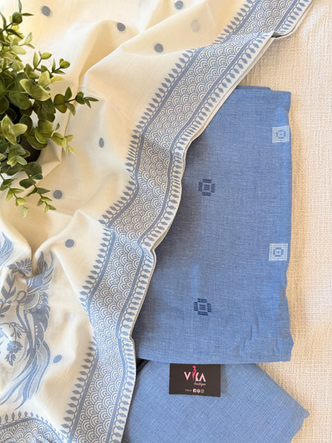 Handloom cotton salwar suit material