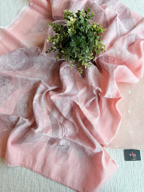 Embroidered linen salwar material