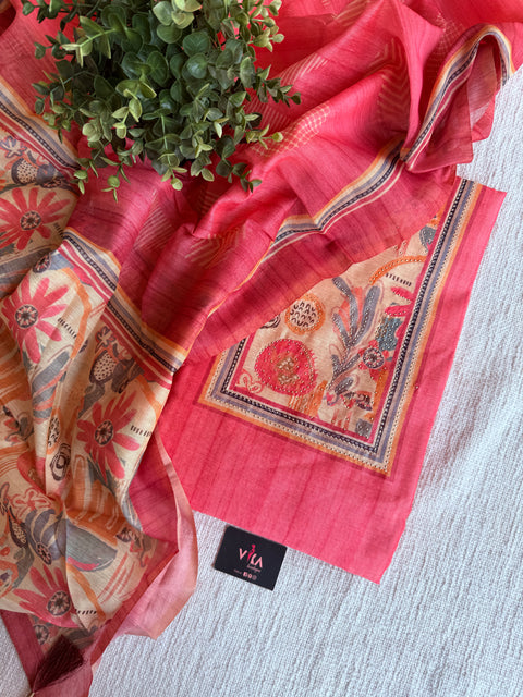 Printed chanderi salwar material