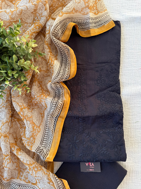 Lucknowi work salwar suit material