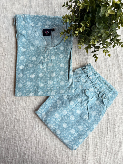 L size printed Co-ord Night suit