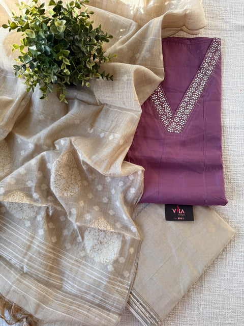 Roman silk salwar suit material