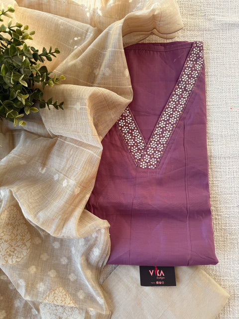 Roman silk salwar suit material