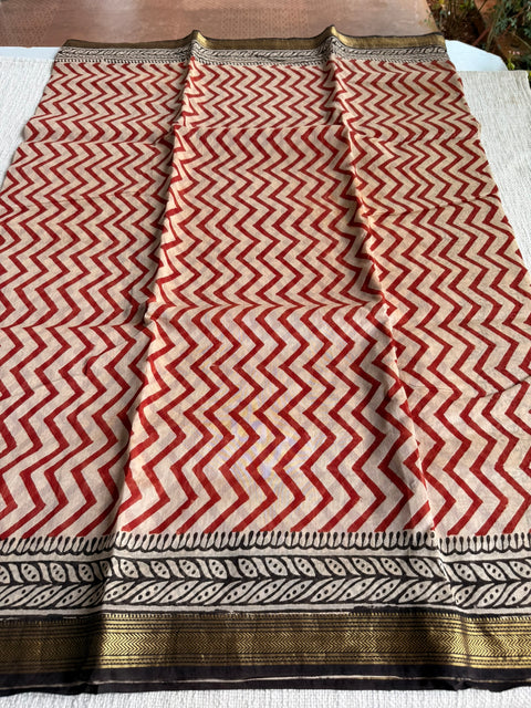 Maheswari border chanderi saree
