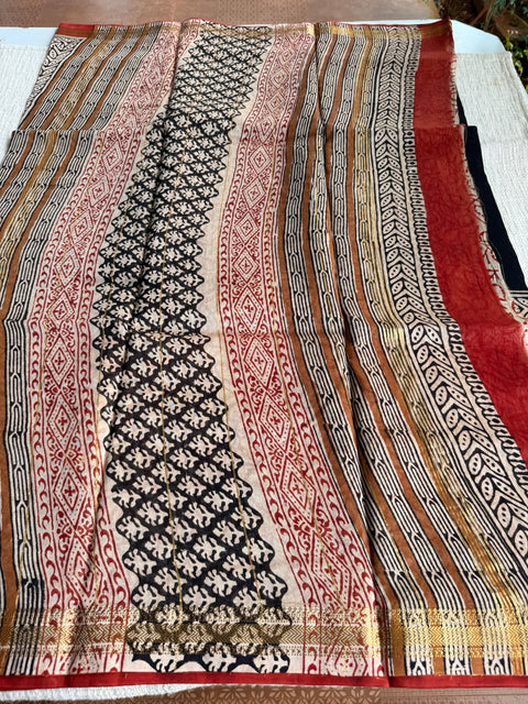Maheswari border chanderi saree