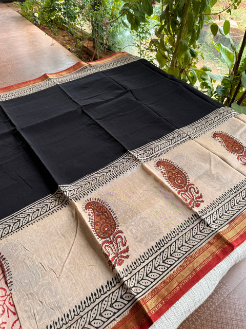 Maheswari border chanderi saree