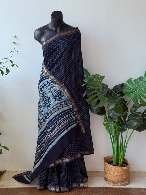 Maheswari border chanderi saree