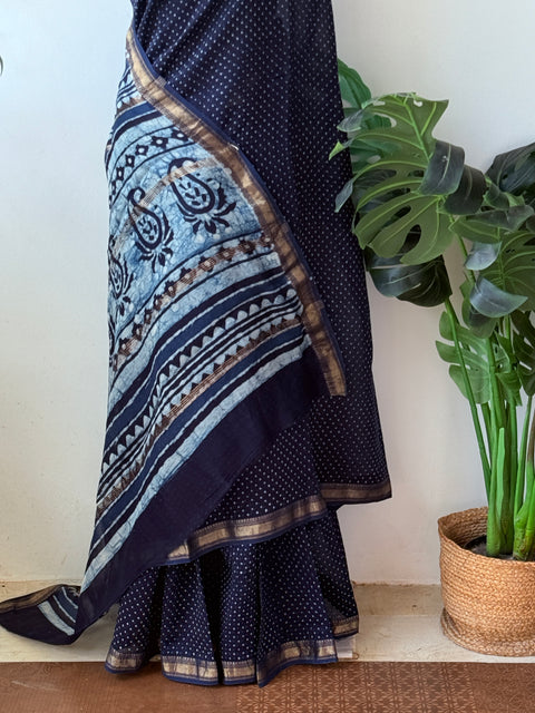 Maheswari border chanderi saree