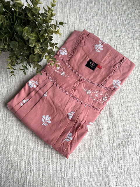 L and XL size Celebrity cotton Emb nighty