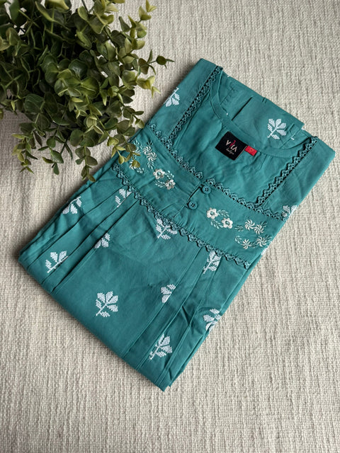 L and XL size Celebrity cotton Emb nighty