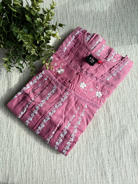 L and XL size Celebrity cotton Emb nighty