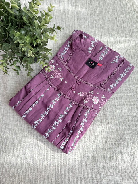 L and XL size Celebrity cotton Emb nighty