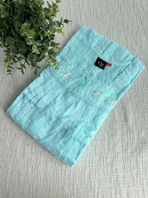 L and XL size Celebrity cotton Emb nighty