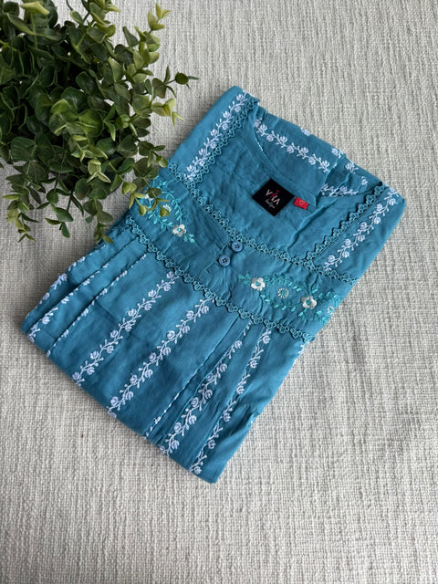 L and XL size Celebrity cotton Emb nighty