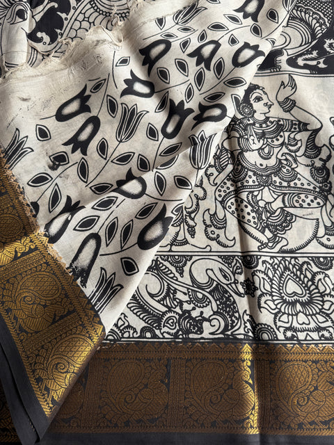 Kalamkari chennuri silk Saree